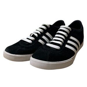 Adidas Black Suede Classic 3-Stripe Sneakers Women’s US 9 Casual Shoes